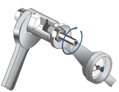 Tighten the nut to the specified torque