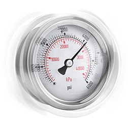 Mechanical vibration can break the gauge movement component, meaning the dial no longer reflects the system pressure