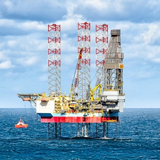 North Sea oil and gas platform