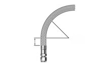 Illustration of correct semiconductor hose installation