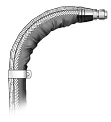 Impact of minimum bend radius on semiconductor hose insulation