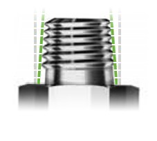 锥形螺纹式卡套管接头