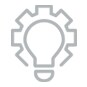 Light bulb icon representing innovative thinking