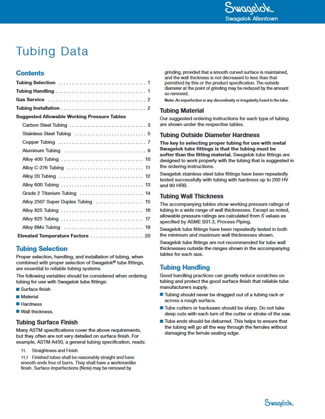 Tubing Selection and Handling Best Practices