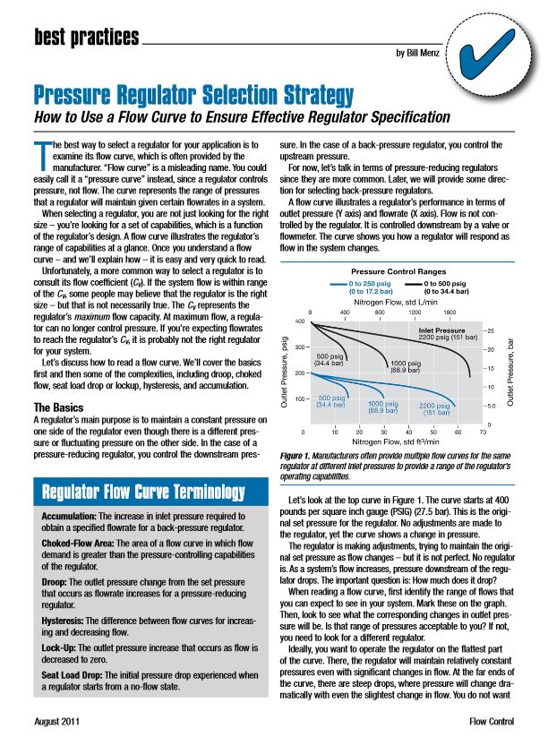 Regulator Selection