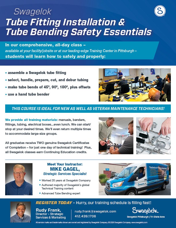 Tube Fitting Installation & Tube Bending Training