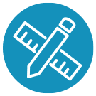 Icon indicating fluid system design and assembly services
