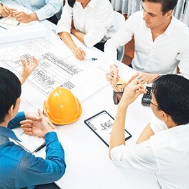 EPC construction project team meeting
