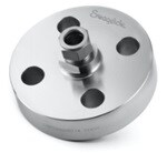 Piping flange to Swagelok tube fitting adapters reduce potential system leak points