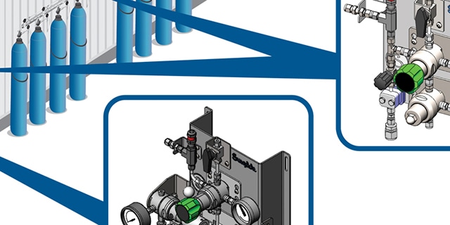 Les systèmes de distribution de gaz Swagelok peuvent vous aider à améliorer la sécurité sur le lieu de travail, à augmenter la disponibilité et à réduire la maintenance du système.