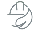 Safety, sustainability, and compliance icon