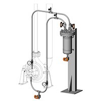 API Plan 23 Cooled Flush Recirculated through Seal Chamber