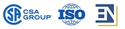 CSA ISO EN logos