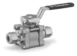 Swagelok 60 series three-piece process instrumentation ball valves are designed for reliability and low maintenance